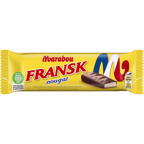 Marabou Fransk Nougat Dubbel 46g Marabou Fransk Nougat Dubbel 46g