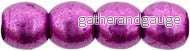 Tjeckiska Druk (Runda) - Saturated Metallic Spring Crocus 3mm, 50-pack
