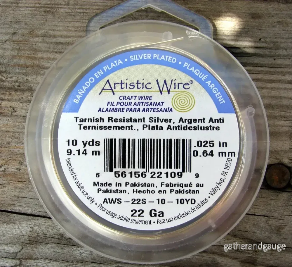 Artistic Wire 22 Ga - Silver pläterad, Non tarnish, 1 rulle