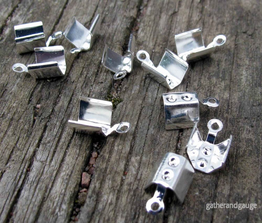 Fästen Silverfärgade - För band 5 mm 10-pack - Bild 2