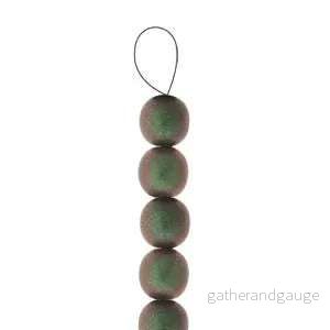 Tjeckiska Druk (Runda) - Polychrome Sage & Citrus 3mm