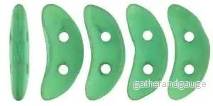 CzechMates Crescent - Sueded Gold Atlantis Green, 10 gram