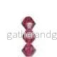Tjeckiska MC Bicone - Rose AB 6 mm 18-pack