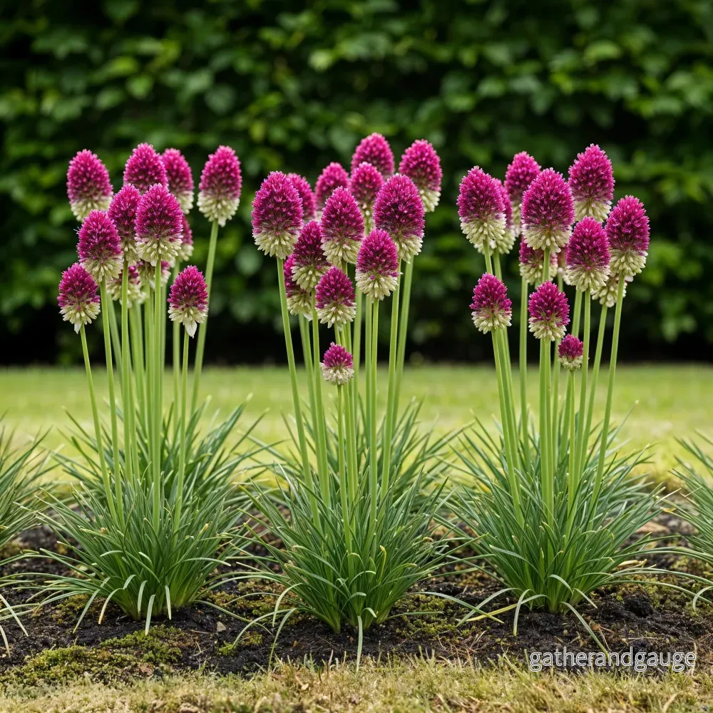 Green boutiQ - Bloembollen - Allium Sphaerocephalon - Kleur Paars - 100 stuks - Bolmaat 5/6 - XXL Pack - Bild 2