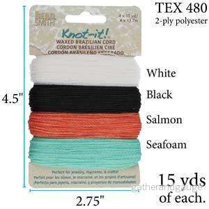 Knot-it Waxed Brazilian cord - Ocean Dreams 4 x 13,7 m - Bild 3