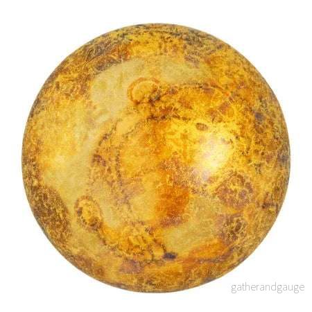 Cabochon par Puca® – Crystal Gold Spotted 25 mm, 1 styck Cabochon par Puca® – Crystal Gold Spotted 25 mm, 1 styck