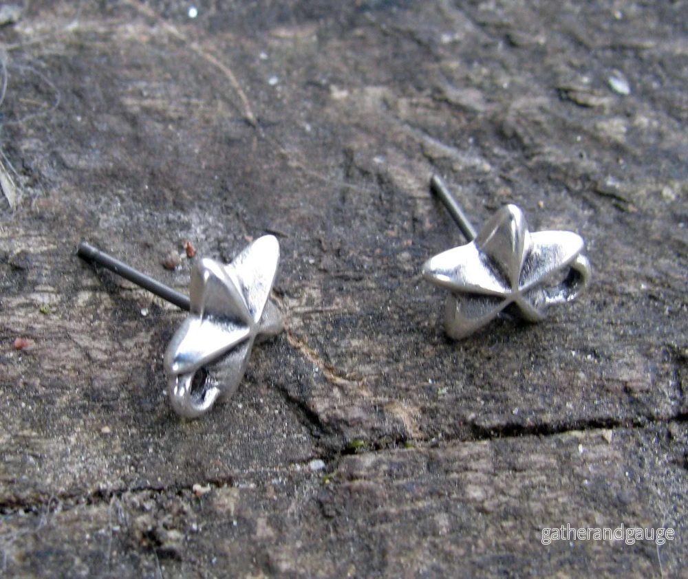 Örstickare Silverfärgad - Stjärna med Ögla, 9mm, 2-pack - Bild 2