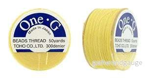 One-G Pärltråd – LT Yellow 50 yards One-G Pärltråd – LT Yellow 50 yards
