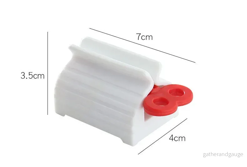 Tandkräm Squeezers, tandkrämsdispenser, klämma av plast för badrummet för användning med tandkräm och handkräm - Bild 3