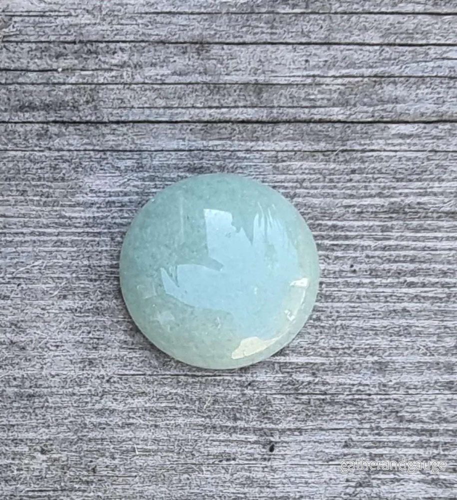 Cabochon Aventurine - Rund Grön 18mm 1 styck