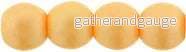 Tjeckiska Druks - Powdery Pastel Orange 4 mm, 50-pack