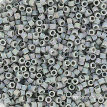 Miyuki Delica – Opaque Matte AB Gray 11/0, 5 gram Miyuki Delica – Opaque Matte AB Gray 11/0, 5 gram