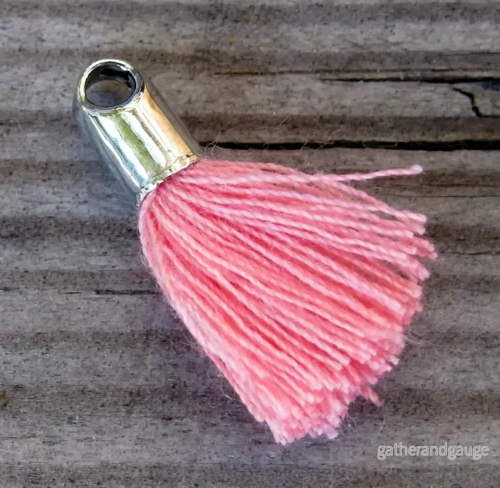 Bomullstofs – Rosa 18mm, 1 styck