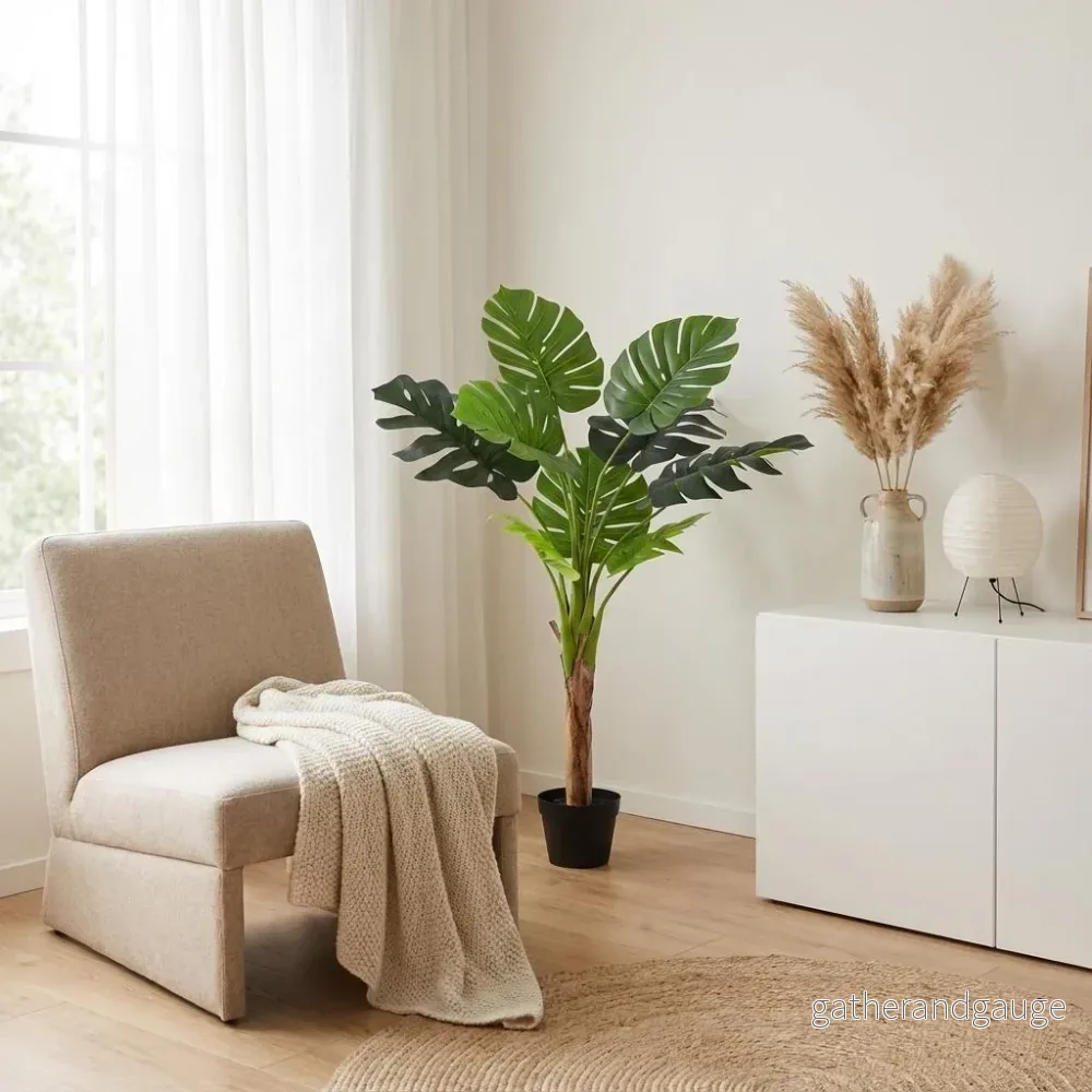 Monstera deliciosa artificielle h120cm Monstera deliciosa artificielle h120cm