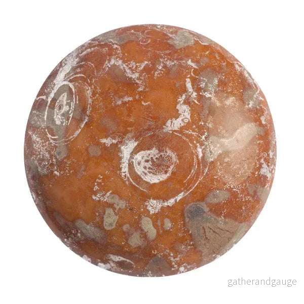 Cabochon par Puca® – Opaque Rose New Picasso 18 mm, 1 styck Cabochon par Puca® – Opaque Rose New Picasso 18 mm, 1 styck