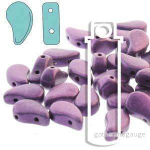 Paisley Duo – Metallic Suede Purple 8x5mm 10 gram