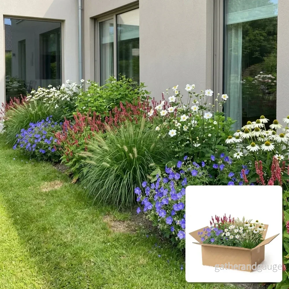 Pack Massif Soleil & Mi-Ombre Rose & Blanc (Géranium Vivace) - 30 plantes - Bild 2