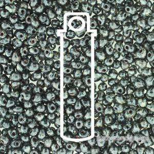 Miyuki Drops - Picasso Smokey Black Matte 3,4mm, 25 gram