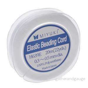 Miyuki Elastisk Beading Tråd Klar 0,5mm - 20m