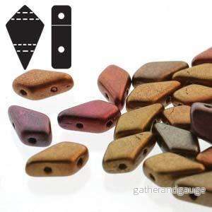 Kite Bead - Violet Rainbow 9x5mm, 10 gram