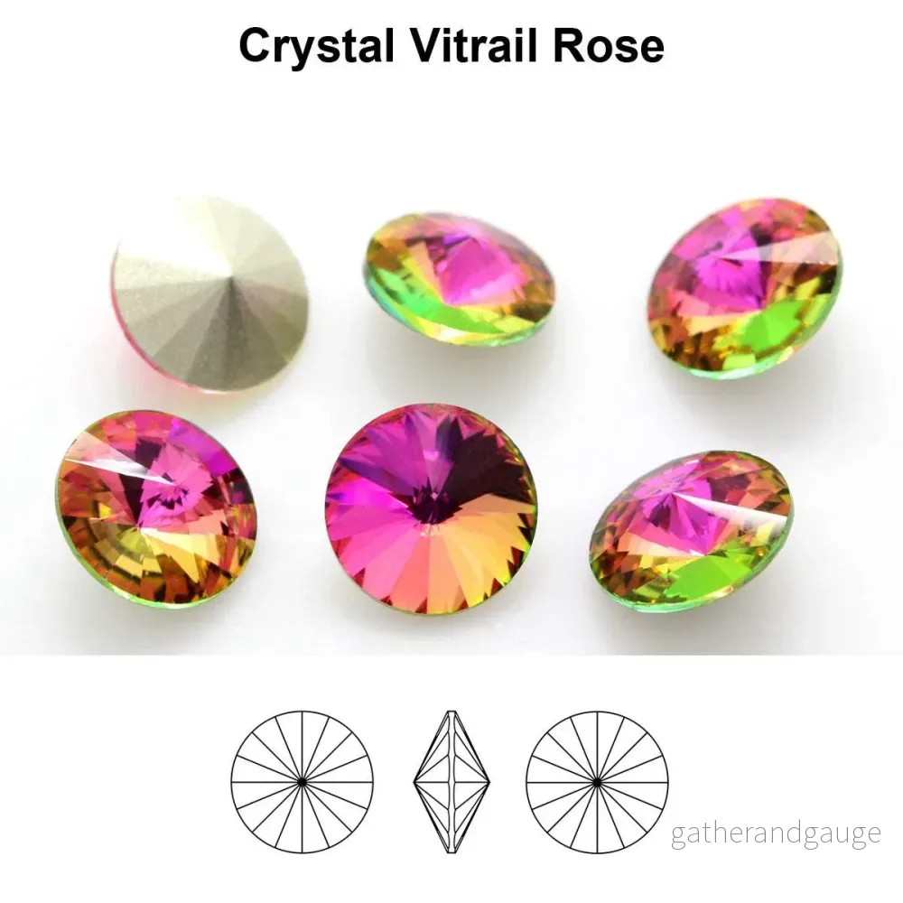 Aurea Crystals A1122 Rivoli – Crystal Vitrail Rose 12mm 1 styck Aurea Crystals A1122 Rivoli – Crystal Vitrail Rose 12mm 1 styck