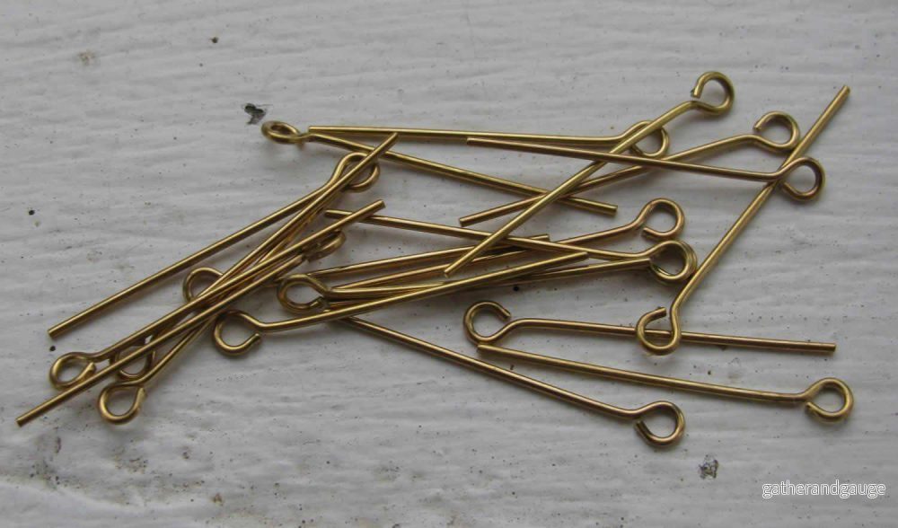 Ögelpinnar bronsfärgade - 25 mm, 125-pack