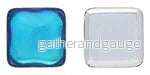 Cabochon Kvadrat – Crystal Bermuda Blue 14mm 1 styck