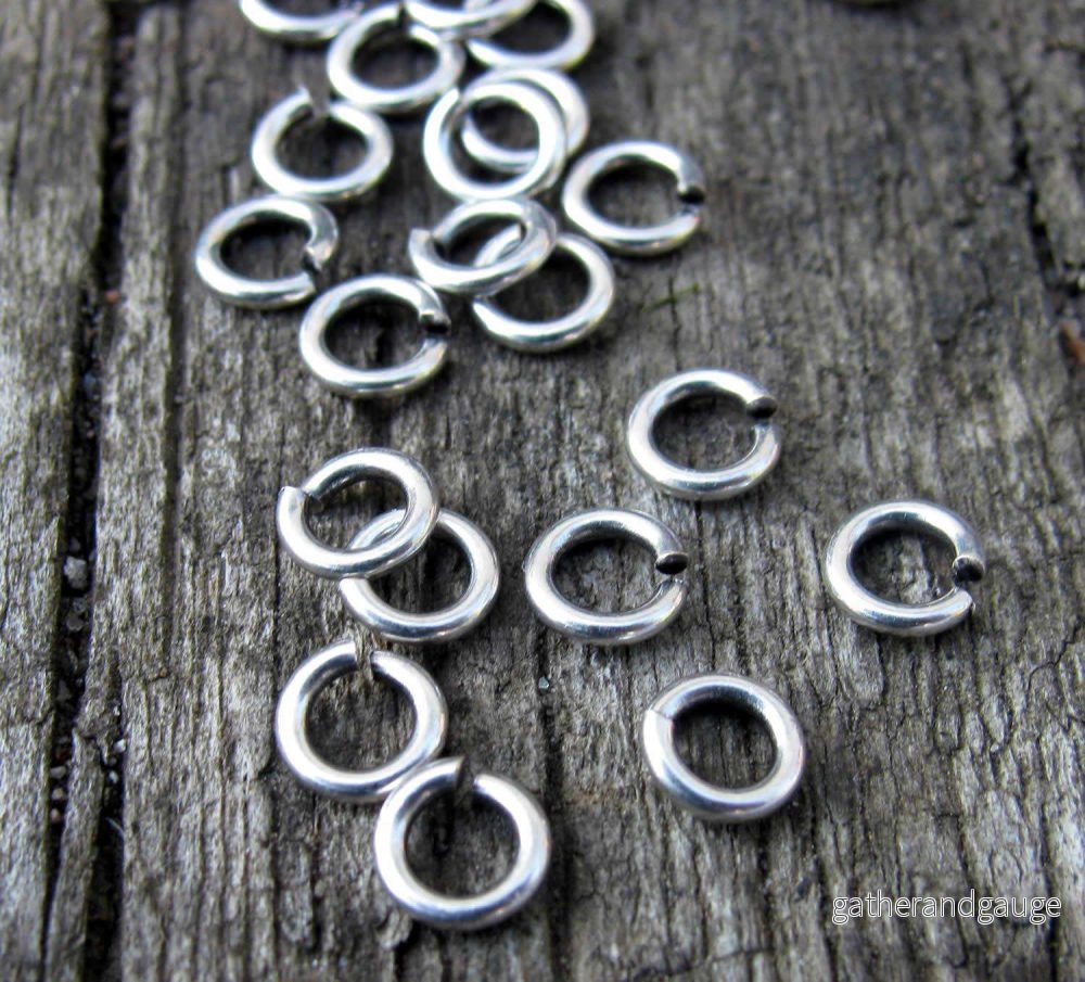 Bindringar Silverpläterad - 5x1 mm 50-pack - Bild 2