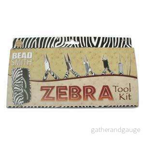 Beadsmith Verktygsset - 6 verktyg Zebra