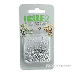 Facetterad Micro Spacers – Full Labrador 2x3mm, 6 gram
