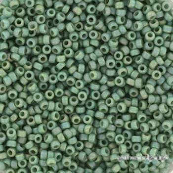 Miyuki Seed Beads - Opaque Glazed Rainbow Celadon 15/0, 10 gram