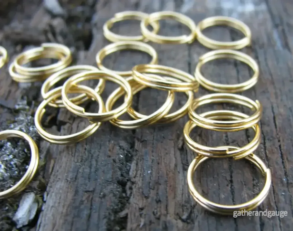 Motringar 24k Guldpläterade - 10mm, 10-pack - Bild 2