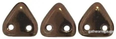 CzechMates Triangle Bead – Two Hole, Dark Bronze 6mm, 10 gram CzechMates Triangle Bead – Two Hole, Dark Bronze 6mm, 10 gram