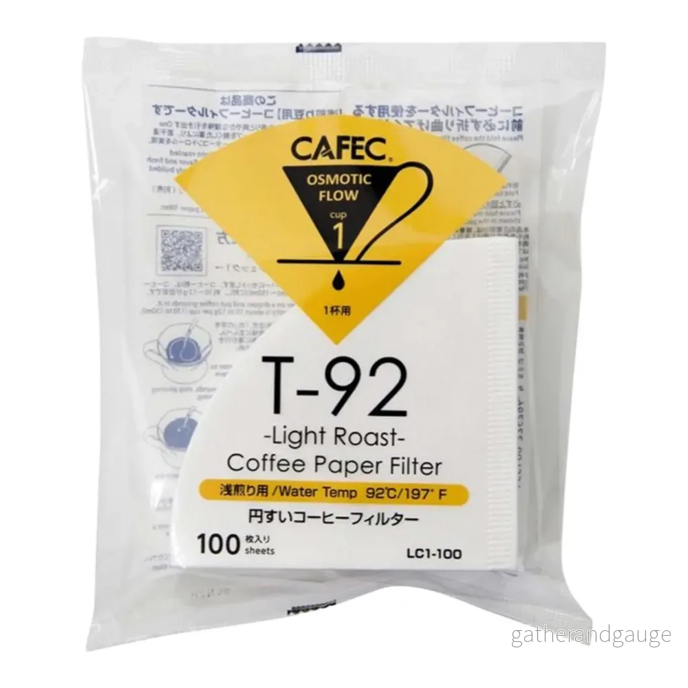 T-92 Light Roast Coffee Paper Filter 1 cup T-92 Light Roast Coffee Paper Filter 1 cup