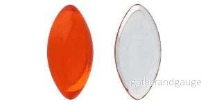 Cabochon Navette - Lt Hyacinth Silver Foiled 20x10mm
