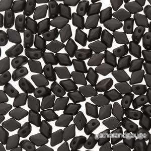 Matubo Mini Gemduo – Metal Matte Black 6x4mm, 5 gram Matubo Mini Gemduo – Metal Matte Black 6x4mm, 5 gram