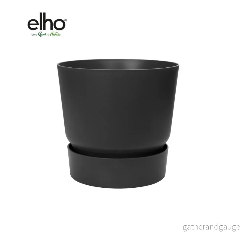 Elho Greenville kruka Rund svart 18 cm