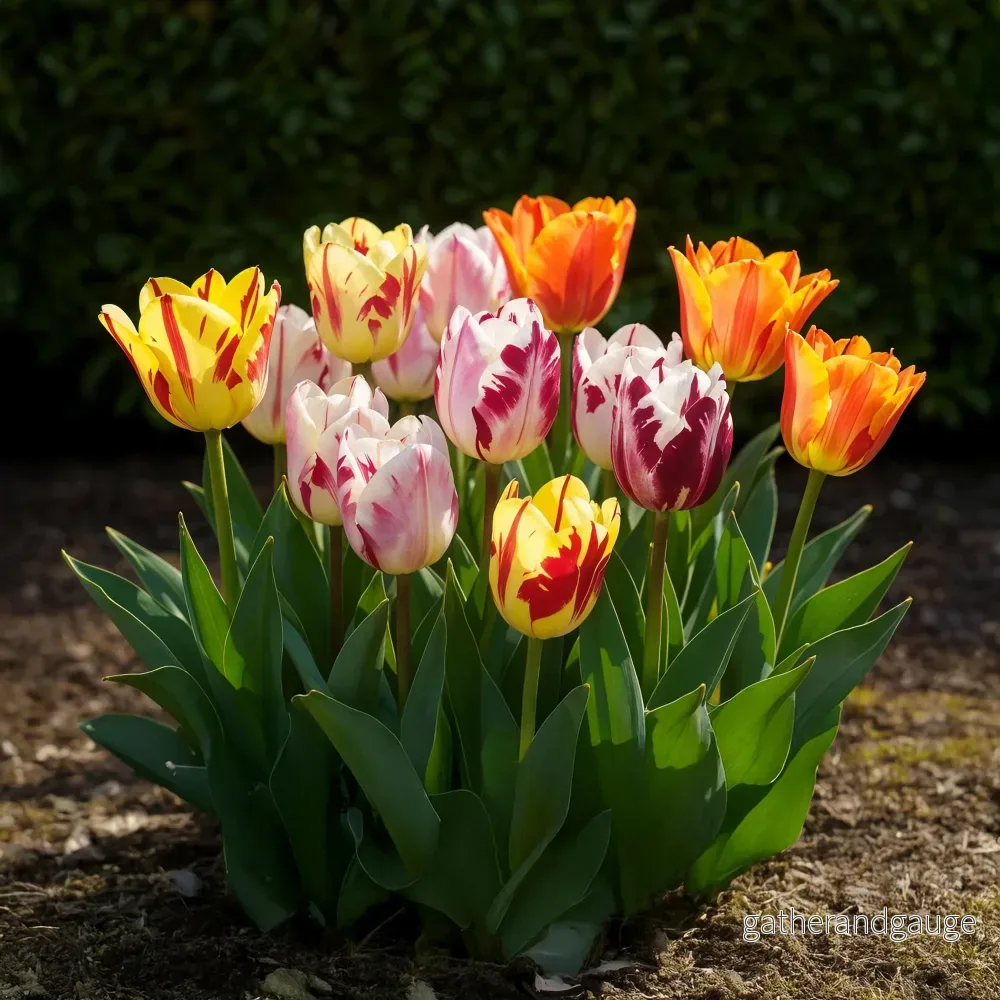 Green boutiQ - Bloembollen - Tulp Flaming Beauty mix - Diversen Kleuren - 15 stuks - Bolmaat 11/12 - XXL Pack - Bild 2