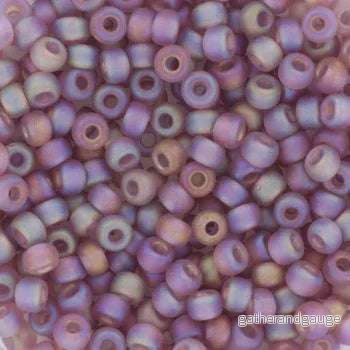 Miyuki Seed Beads - Transparent Matte Smoky Amethyst 8/0, 10 gram