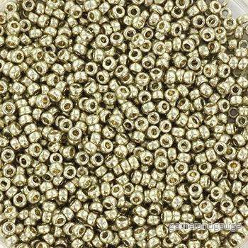 Miyuki Seed Beads - Duracoat Galvanized Light Smokey Pewter 15/0, 10 gram