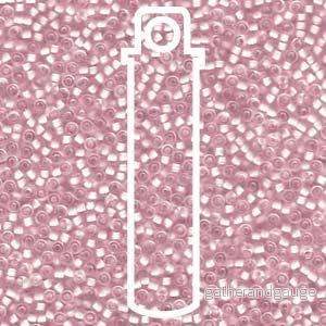 Miyuki Seed Beads - Semi-Matte Pale Pink Lined Crystal 11/0, 24 gram
