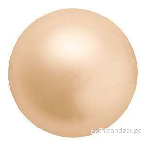 Preciosa Pearl Round - Maxima Gold 6 mm, 1 Sträng