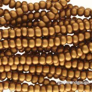 Tjeckiska seed beads - Bronze Gold 11/0, 17 gram