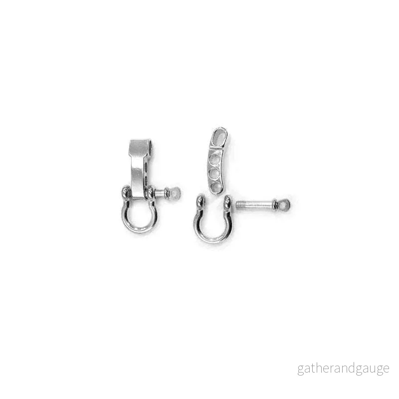 Lås paracord - Skruvlås 28x52mm, Silverfärgad 1 styck - Bild 3