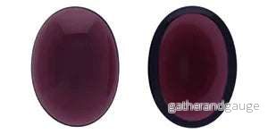 Cabochon Oval - Med Amethyst 25x18mm