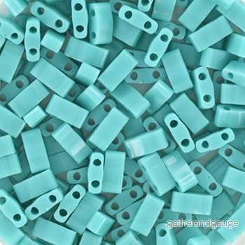 Miyuki Half Tila - Opaque Turquoise Green 5x2,5mm 5gram