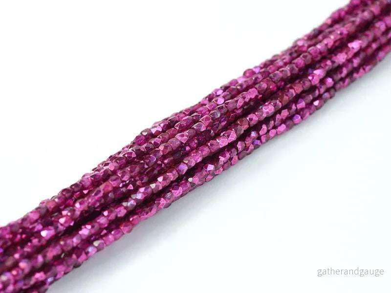 Tjeckiska Firepolish – Crystal Hot Pink Metallic Ice 2mm 50-pack Tjeckiska Firepolish – Crystal Hot Pink Metallic Ice 2mm 50-pack