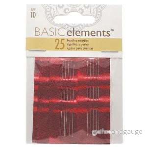Pärlnålar Basic Elements - Nr 10, 25-pack