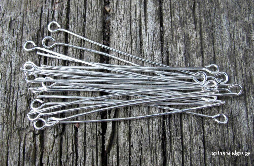 Ögelpinnar silverfärgade – 50 mm, 100-pack Ögelpinnar silverfärgade – 50 mm, 100-pack