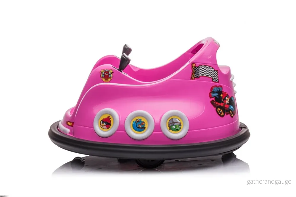 Elbil barn Angry Birds Bumper Bil Rosa - Bild 2